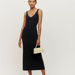 NWT Reformation Tyra Dress in Black